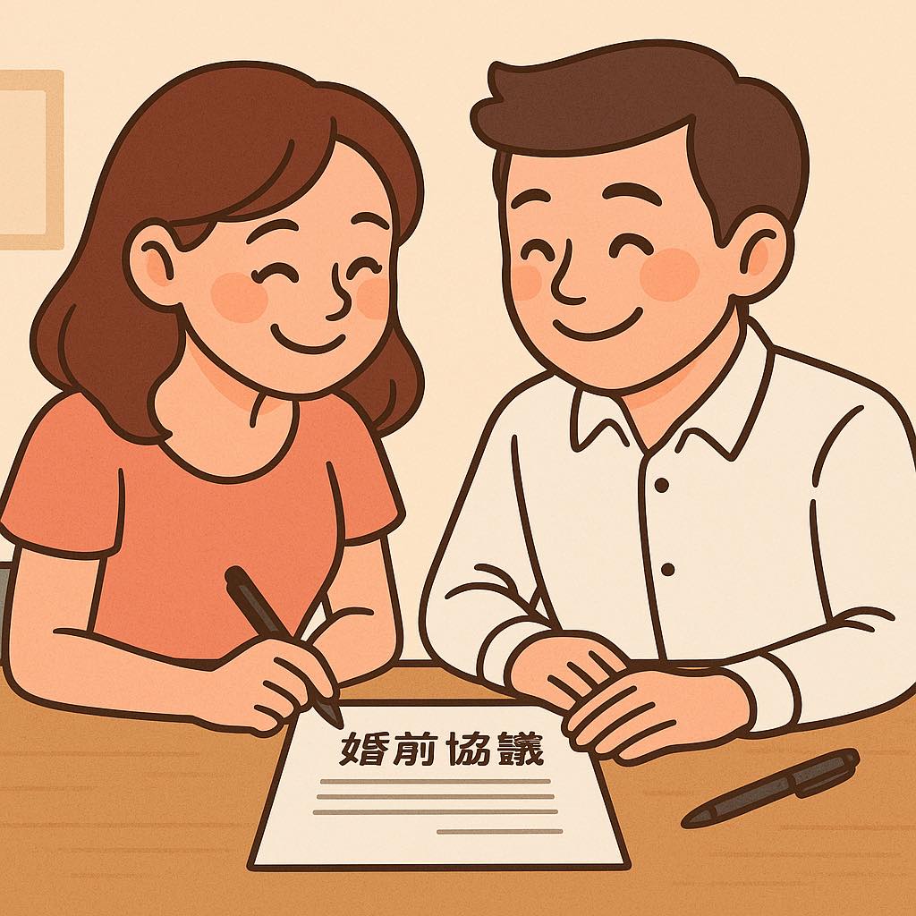 文章圖片：前陣子來了對 論及婚嫁 的男女，女方媽媽一起到律所。