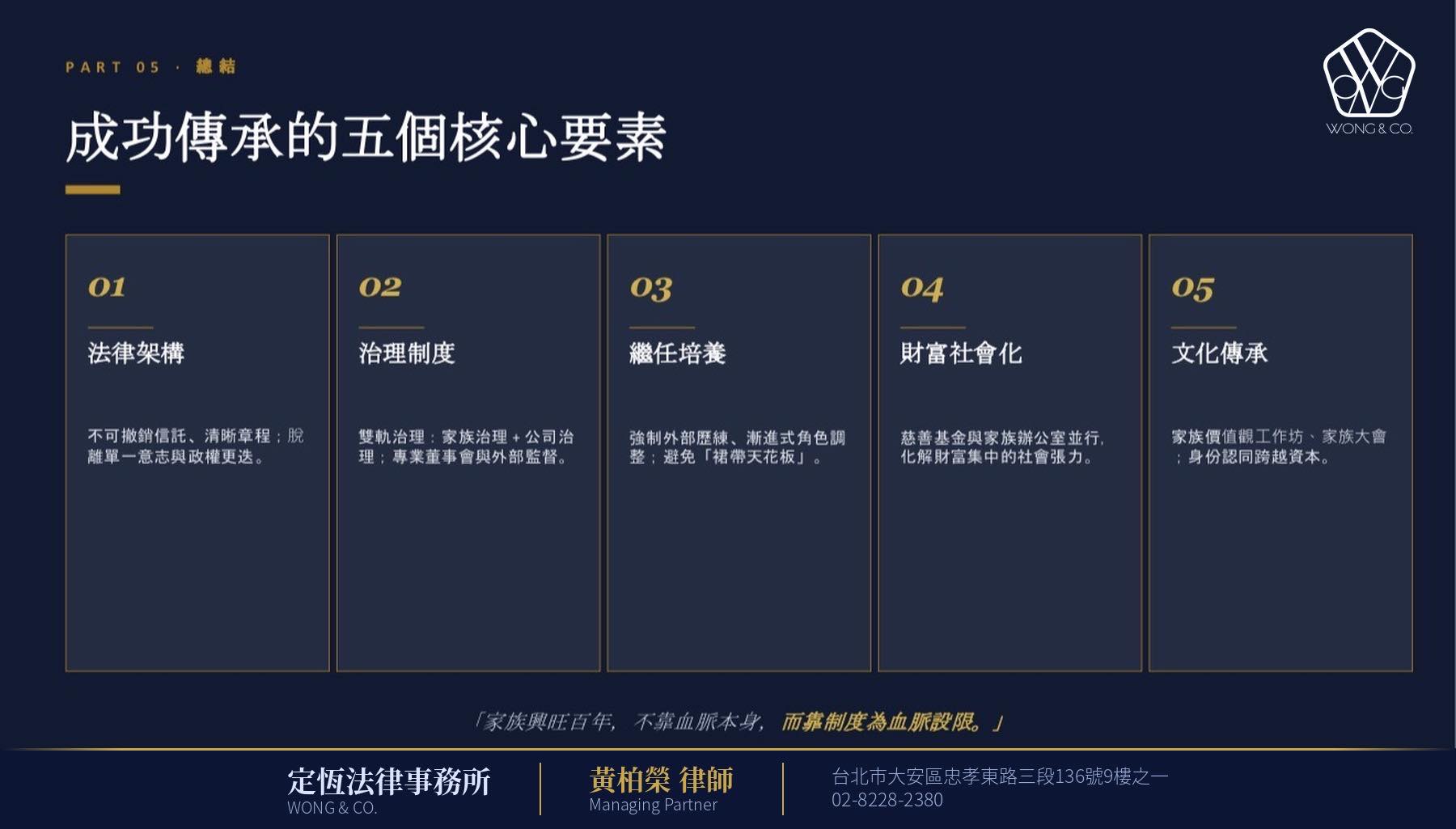 文章圖片：Monday了解一下 家族傳承　實務上要先分清楚兩件事。