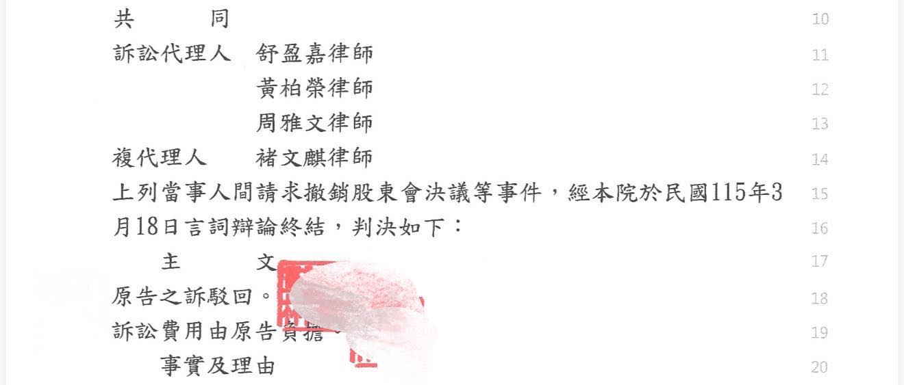 文章圖片：經常在幫公司控制權維護或者是幫忙客戶搶下公司控制權，